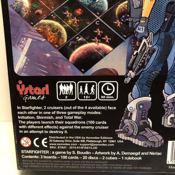 Starfighter Strategy Board Game Ystari Age 14+ Stéphane Boudin Complete - Picture 5 of 15